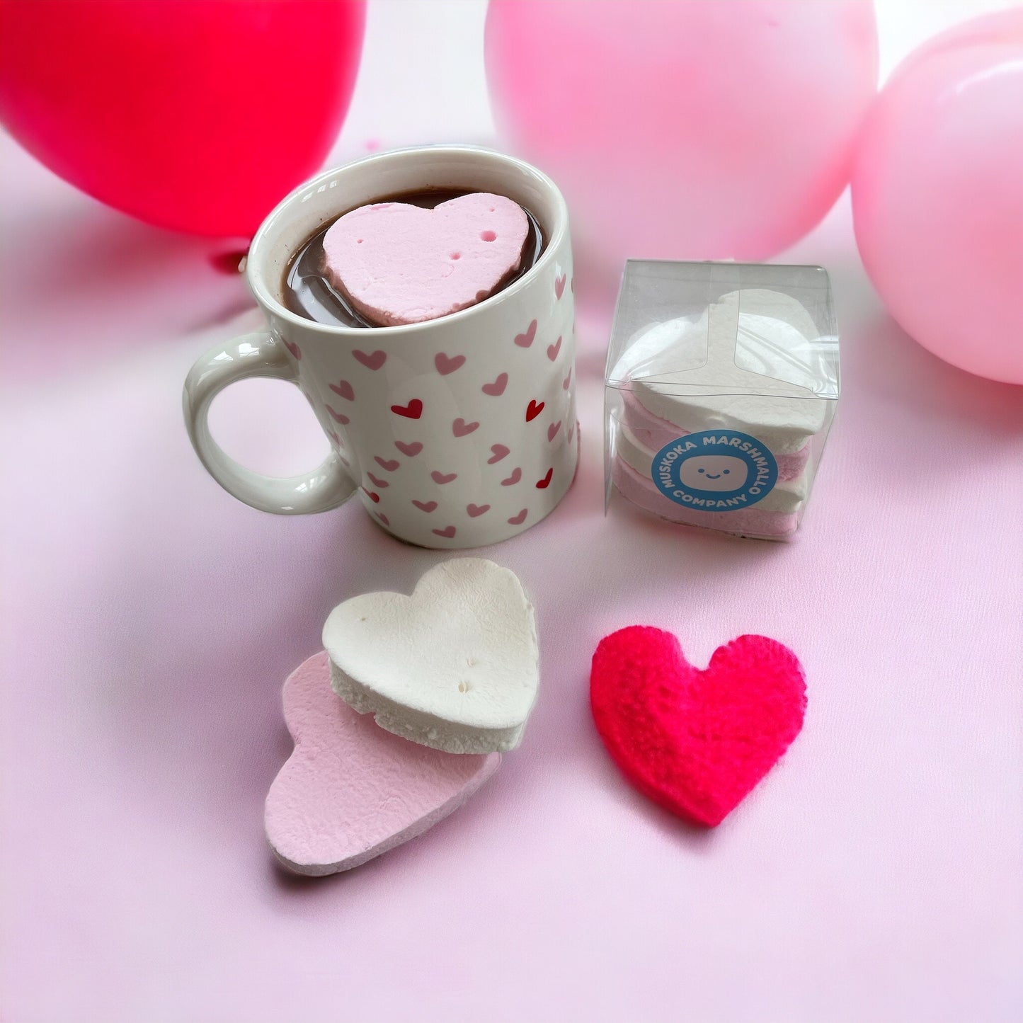 Heart Mug Topper Marshmallo - 4 Pack
